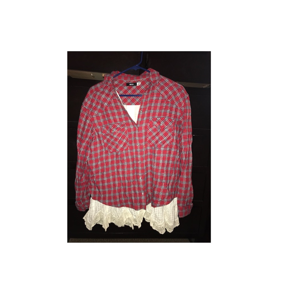 Urban Outfitters Laced Flannel